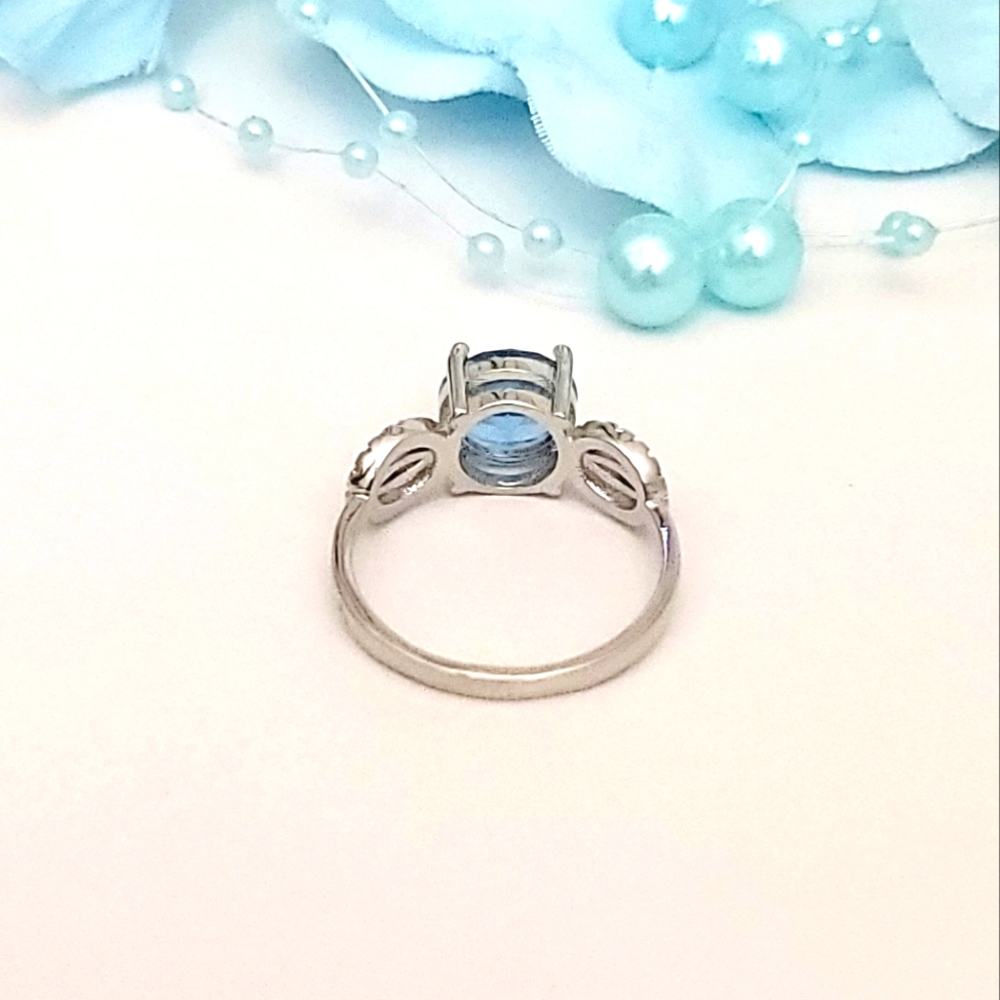 New Round Cut Color Changing Alexandrite S925 Sterling Silver Ring - Picture 6 of 7